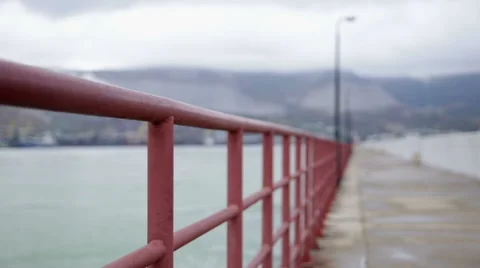 Jetty, breakwater, mall Stock Footage 67615930