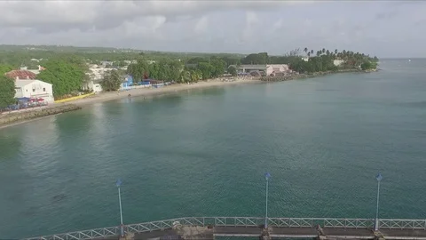 Jetty bridge over pass  Vídeo Stock 88573299