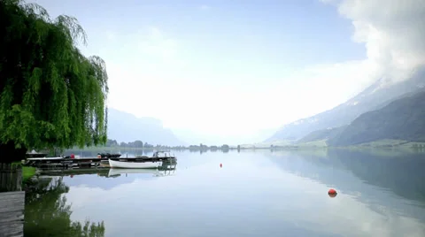 Jetty by the Lake Video stock 36051737