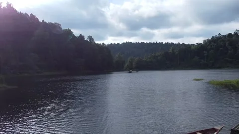 Jetty on a lake Stock Footage 171150769