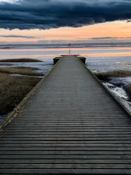 Jetty at Lytham Foto stock