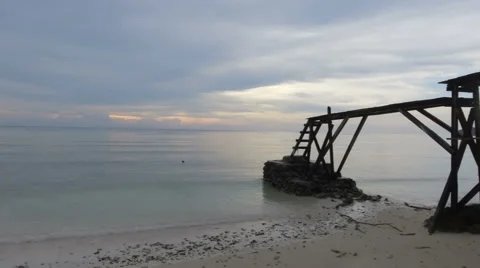 Jetty, Maratua Stock Footage 68441766