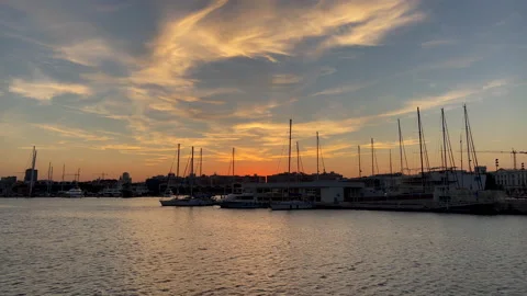 Jetty at sunset Stock Footage 205152615