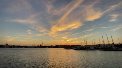 Jetty at sunset Stock Footage 205152624