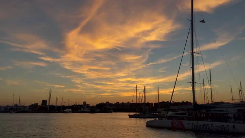Jetty at sunset Stock Footage 205154547