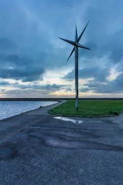 Jetty surrounding Howth harbor Stock Photos