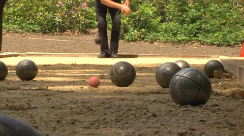 Jeux de boules Stock Footage 39235473