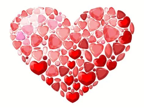 Jevel heart Stock Illustration