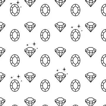 Jewel diamond icon pattern vector Illustrazione stock