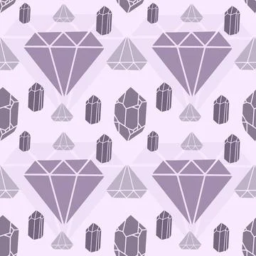 Jewel Seamless Pattern Illustrazione stock