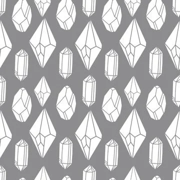 Jewel Seamless Pattern Illustrazione stock