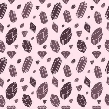 Jewel Seamless Pattern Stock Illustration