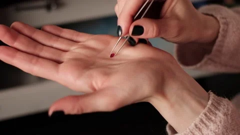 Jeweler Examines Ruby Stock Footage 157278215