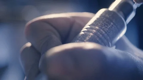 Jeweler working with drill Video stock 73438469