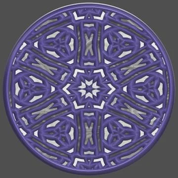 Jewelled orb generated texture Illustrazione stock