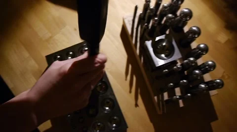 Jeweller at work Stock Footage 11849525