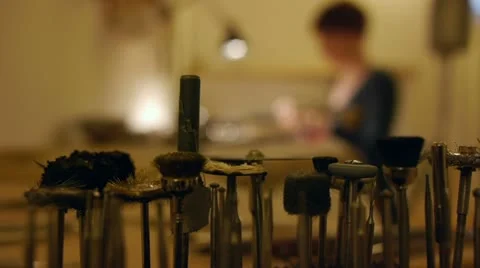 Jeweller at work Stock Footage 11849610