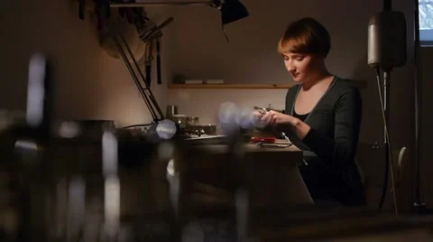 Jeweller at work Video stock 11849762