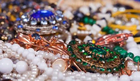 Jewellery background Foto stock