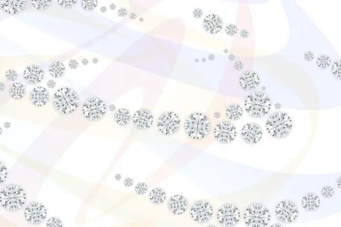 Jewellery diamonds on light pattern background. 3D rendering Stock Illustration