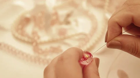 Jewellery making Stock Footage 30547025