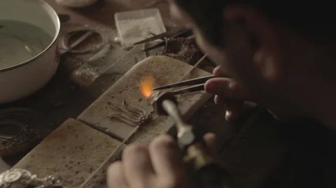 Jewellery making Stock Footage 48596307