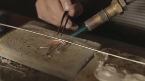 Jewellery worker Stock Footage 48596357