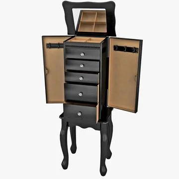 Jewelry Armoire 3d Model Download 89228772 Pond5