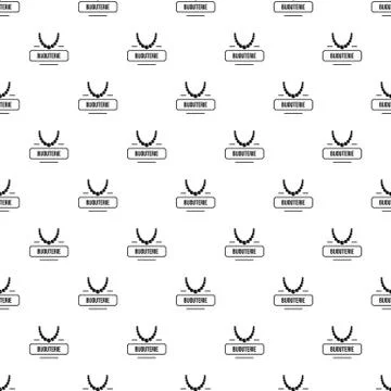 Jewelry bijouterie pattern vector seamless Stock Illustration