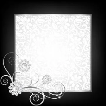 Jewelry border Stock Illustration
