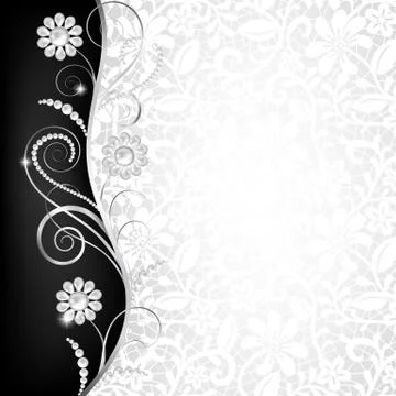 Jewelry border Stock Illustration