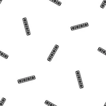 Jewelry chain pattern seamless black 스톡 일러스트