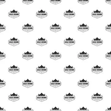 Jewelry crown pattern vector seamless 스톡 일러스트