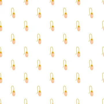 Jewelry design earring pattern showcasing elegant fashion accessory Stock Illustration