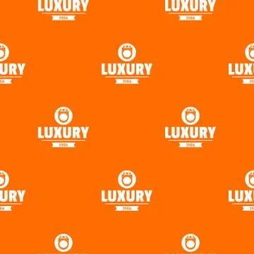 Jewelry diamond pattern vector orange Stock Illustration