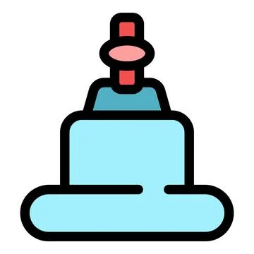 Jewelry dummy ring icon vector flat Illustrazione stock