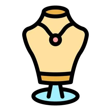 Jewelry dummy ruby icon vector flat Illustrazione stock