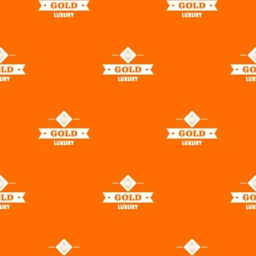Jewelry gold pattern vector orange Stock Illustration
