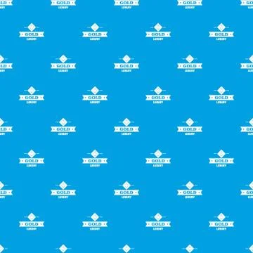Jewelry gold pattern vector seamless blue Stock Illustration