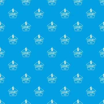 Jewelry luxury pattern vector seamless blue Stock Illustration