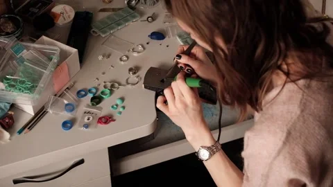 Jewelry making. Stock Footage 157278191