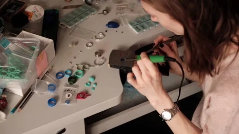 Jewelry making. Stock Footage 157278195