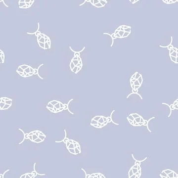 Jewelry making line vector seamless pattern 스톡 일러스트