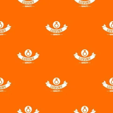 Jewelry quality pattern orange Stock Illustration
