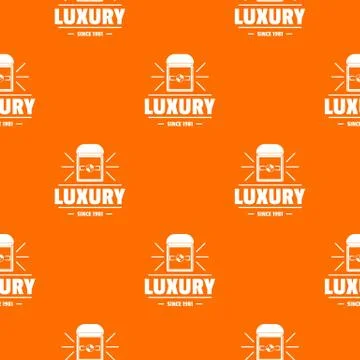 Jewelry ring pattern vector orange Stock Illustration