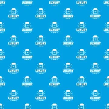 Jewelry ring pattern vector seamless blue Stock Illustration