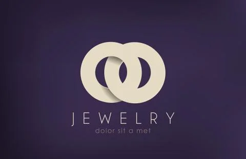 Jewelry vector logo design template. jewellery fashion concept. Stock Illustration