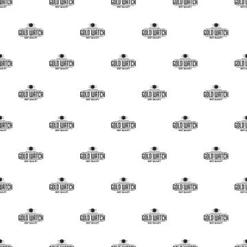Jewelry watch pattern seamless Stock Illustration