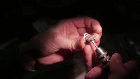 Jewelry work. Processing of silver ring. Close-Up. 4K UHD Stock Footage 71280389