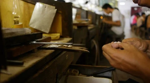 Jewelry works sequence Stock-Footage 7729425